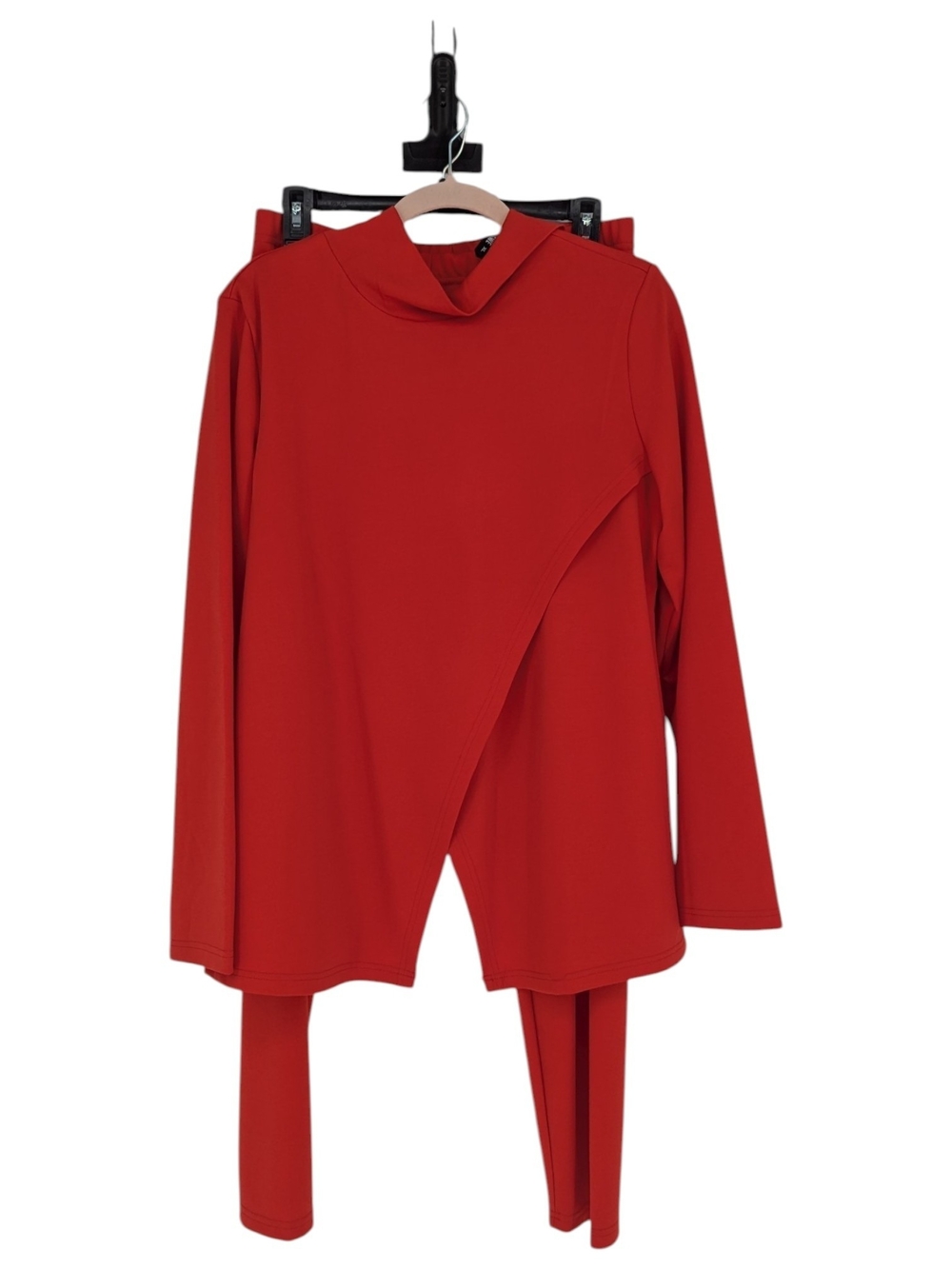 11665 Stylewe Asymmetrical Top and Pant Set Red size XLarge casual leisure trave